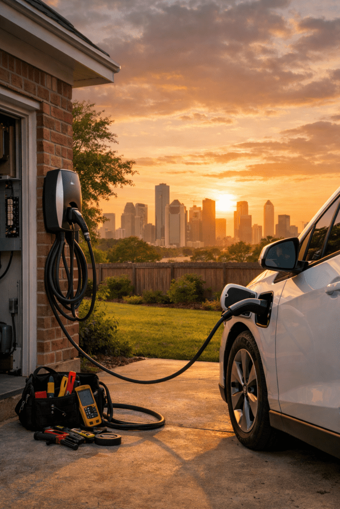 Can the Best Commercial Electrician Houston, TX, Do EV Hubs?