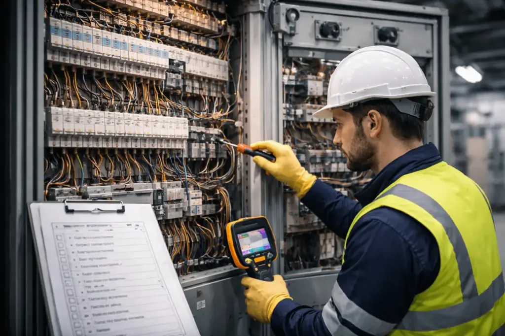 Inspection Ready Electrical For Small Business Houston, TX maintenance work scene